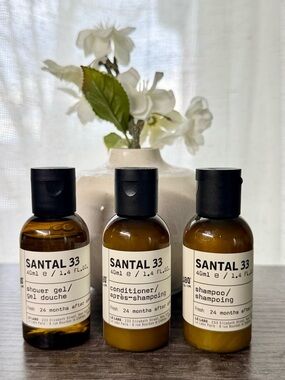 Le Labo Santal 33 Travel Set | Shampoo Conditioner Shower Gel (40ml Each)